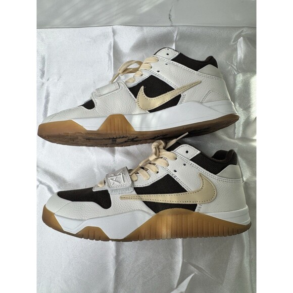 Travis Scott x Jordan Jumpman Jack TR Sail Light Umber Men’s 9.5 Shoes Mocha - Picture 7 of 16